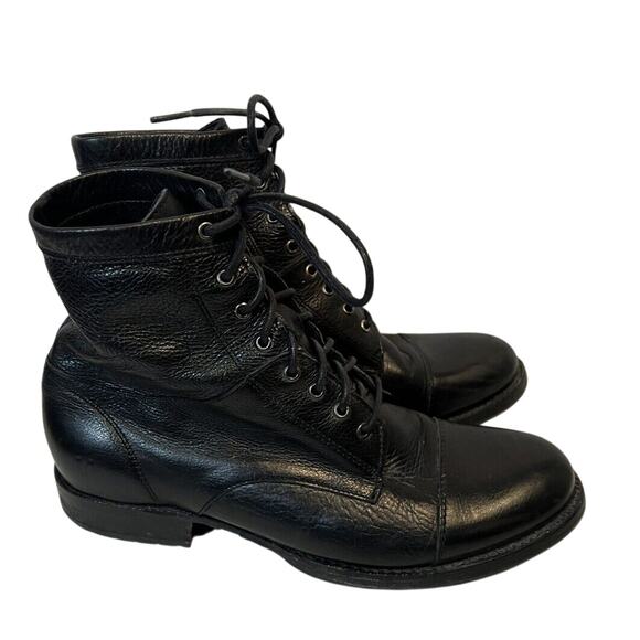 Frye Veronica Leather Combat Boot Women's 8.5 - Picture 1 of 11